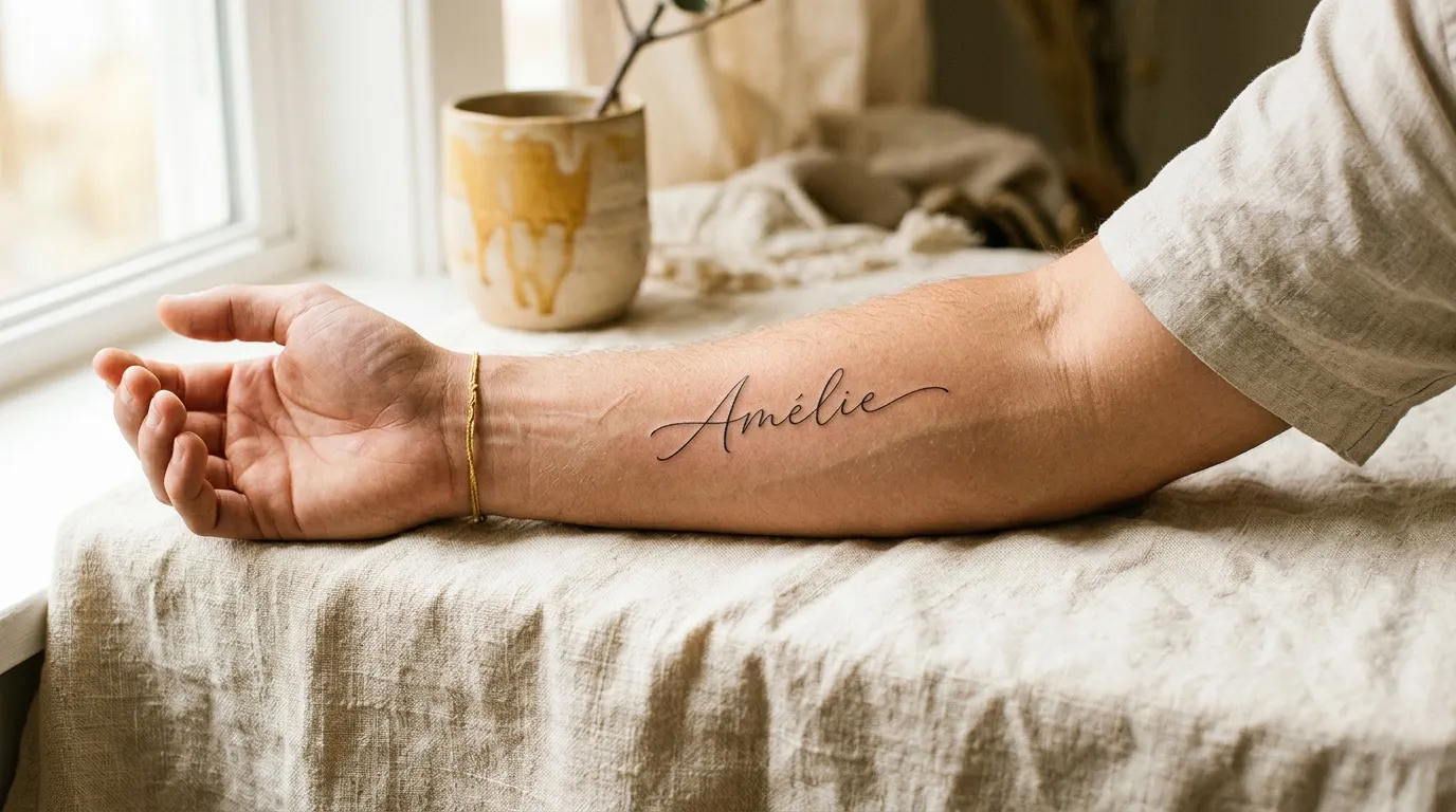 Tatouage prénom avant bras homme : 50 idées