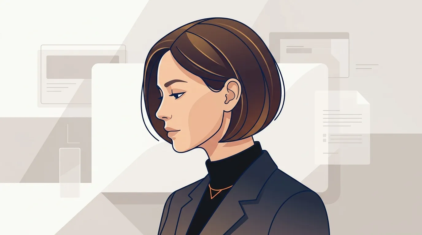 Illustration d'une femme d'affaires professionnelle en costume
