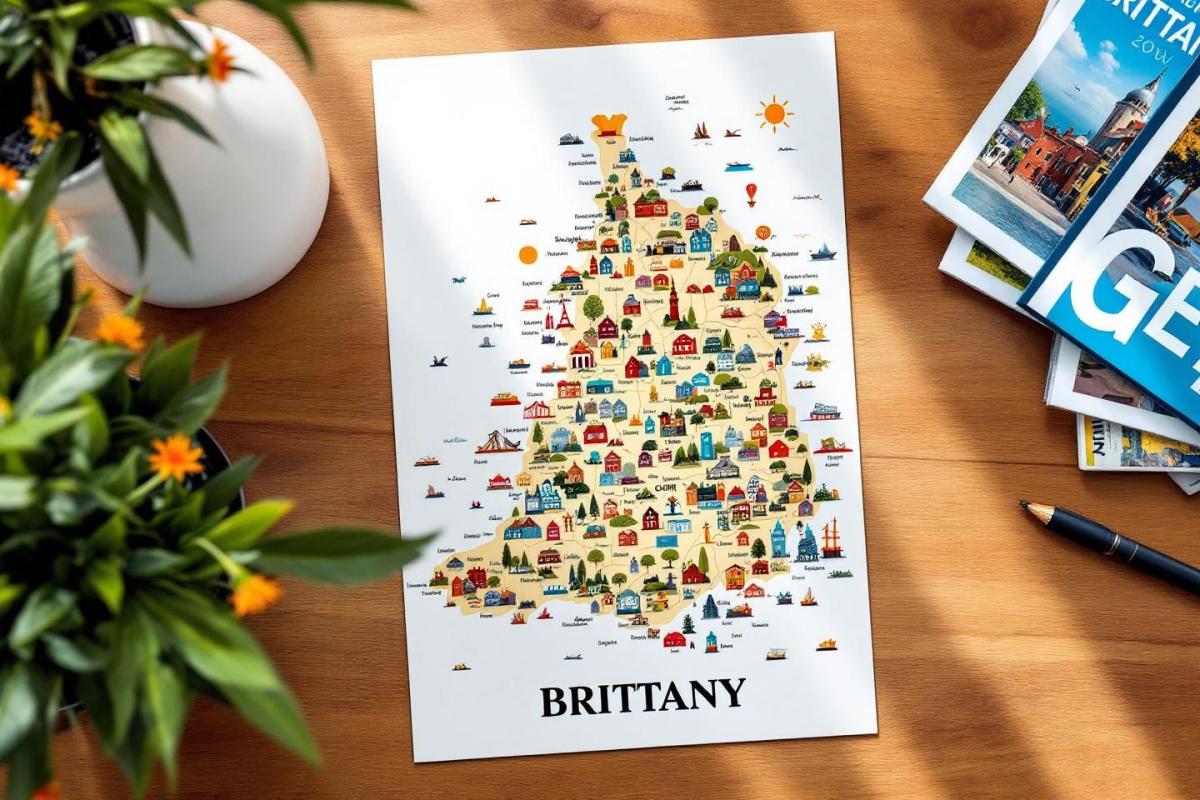 Carte Bretagne : découvrez les départements, villes et sites touristiques de la région