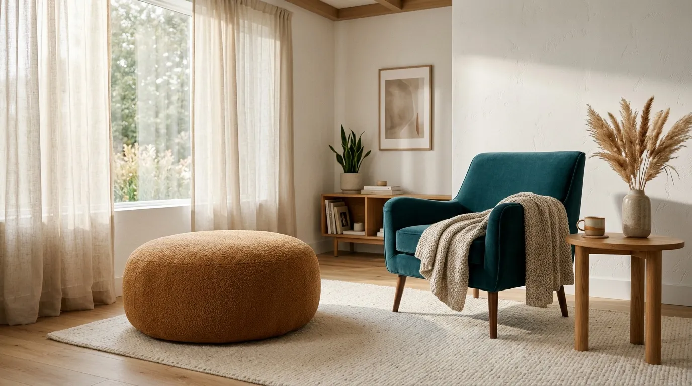 Pouf vs fauteuil : plus de confort, moins de place