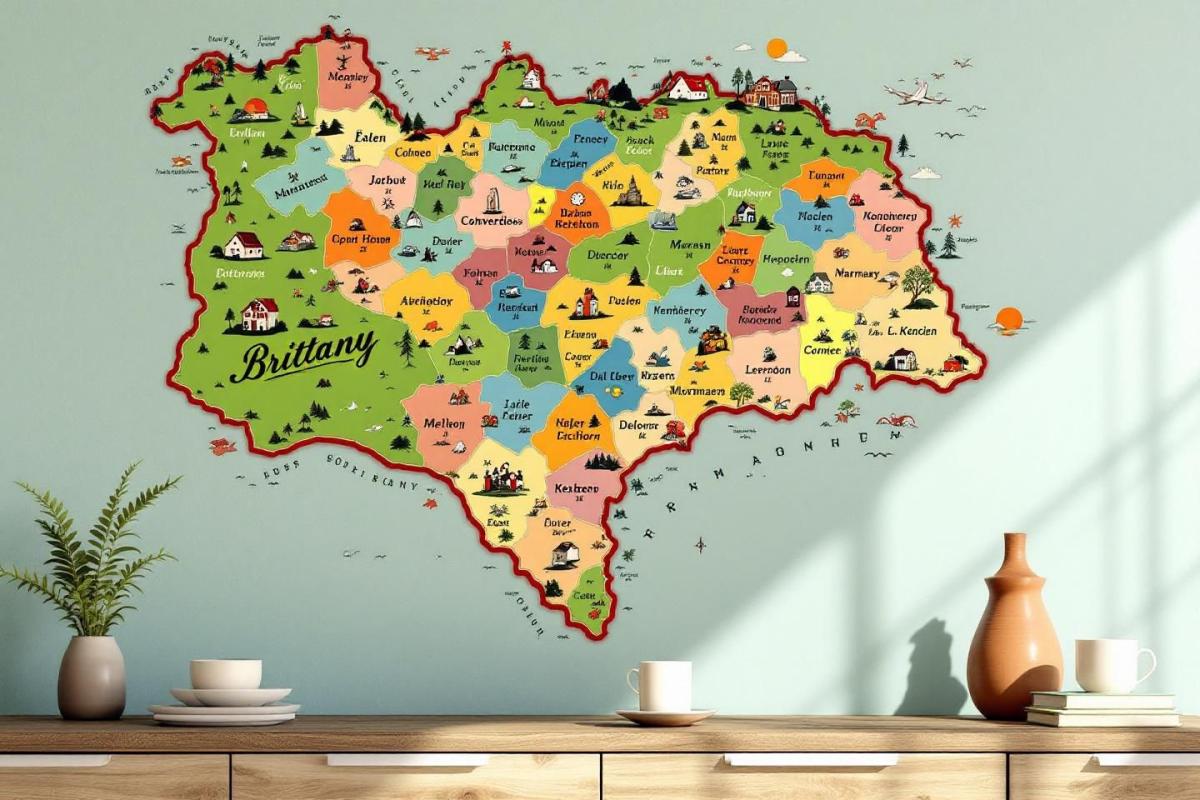 Carte département Bretagne : découvrez les 4 départements bretons et leurs spécificités
